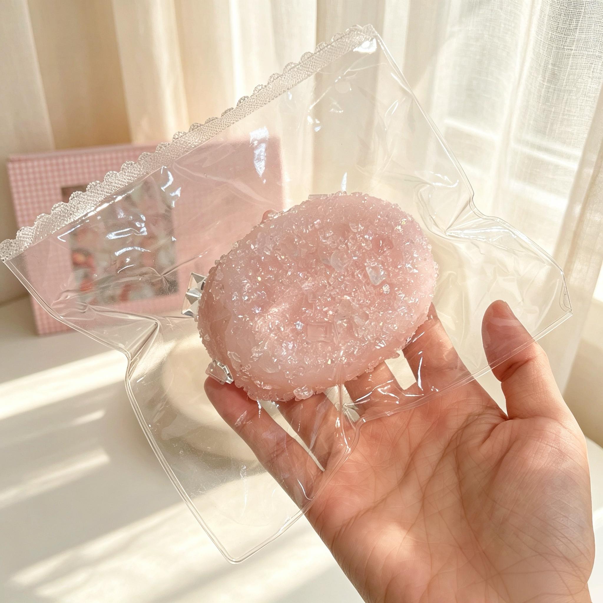【ブルー食パン／ピンクせんべいクラッシュアイス】シリコン製のスローリバウンド式ストレス解消グッズ（スクイーズタイプ） 6