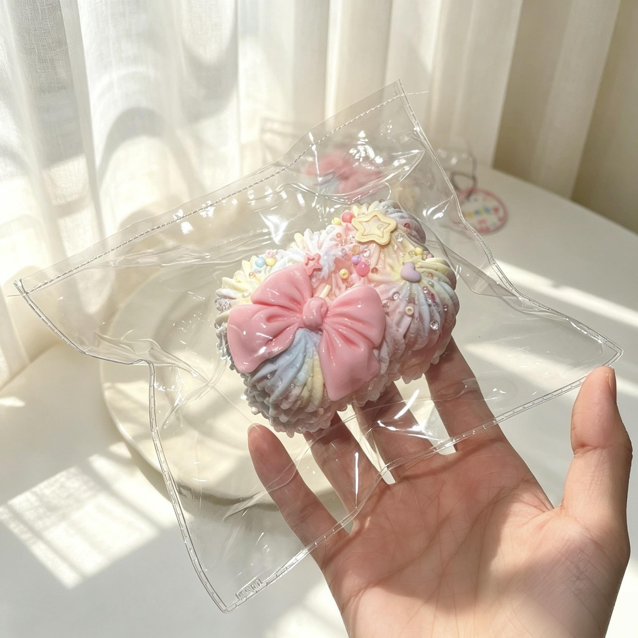 【クリームミルフィーユ】シリコン製のスローリバウンド式ストレス解消グッズ（スクイーズタイプ） 2