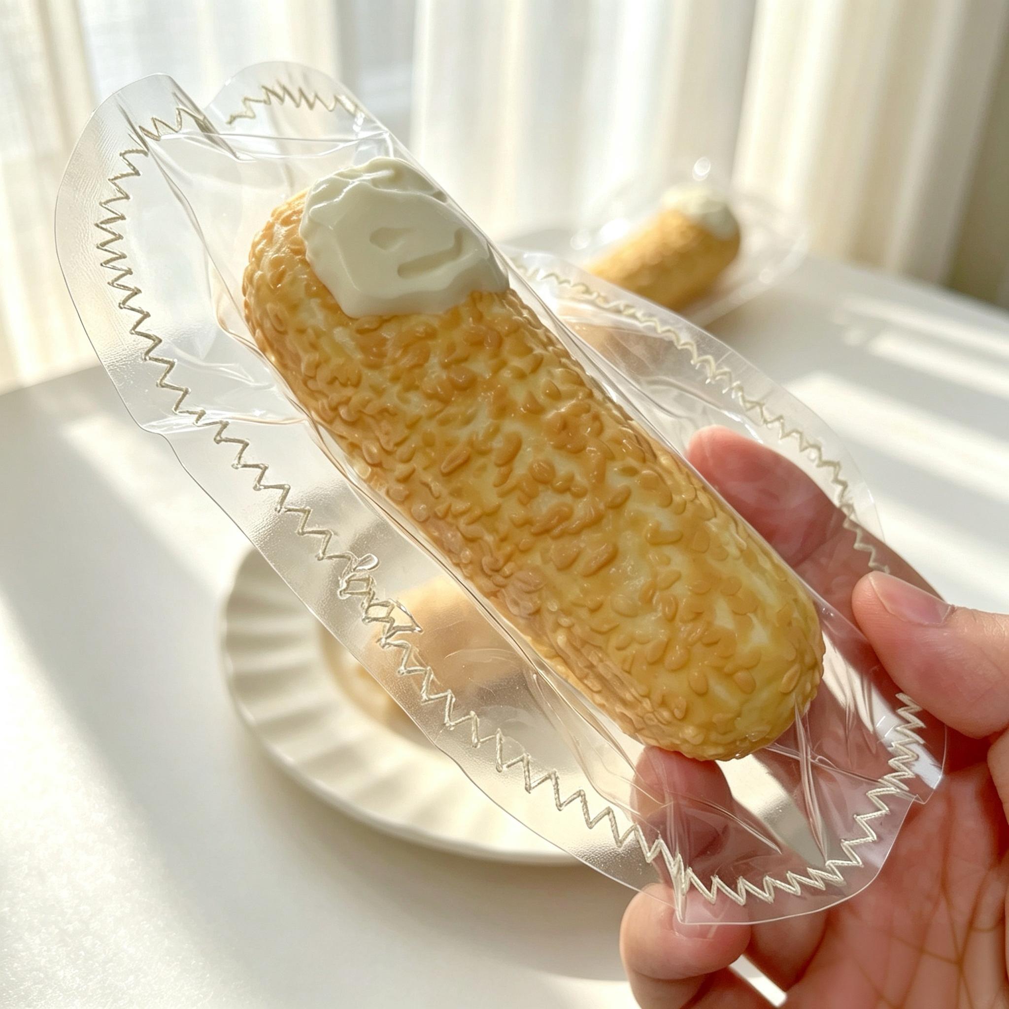 【クリームオーツバー】シリコン製のスローリバウンド式ストレス解消グッズ（スクイーズタイプ） 2