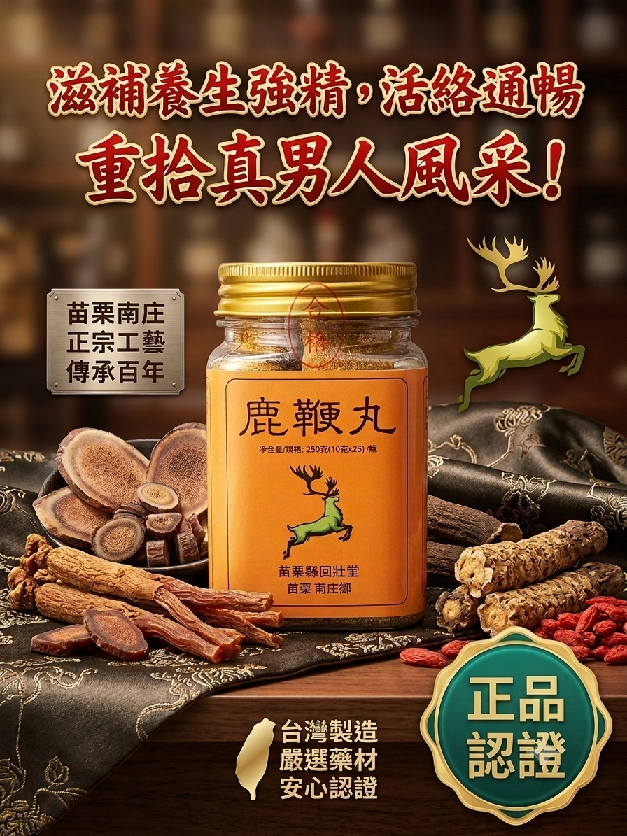回壯堂鎮店之寶【高濃度鹿鞭丸】