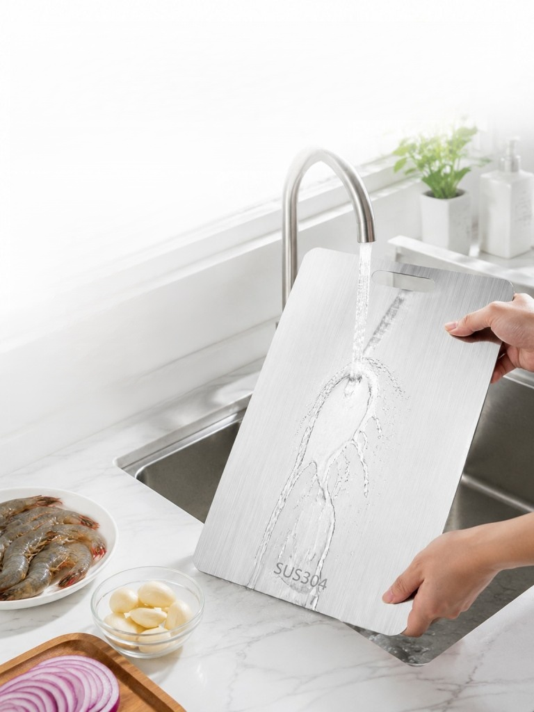 德國SUS304不鏽鋼防滑加厚抗菌菜板