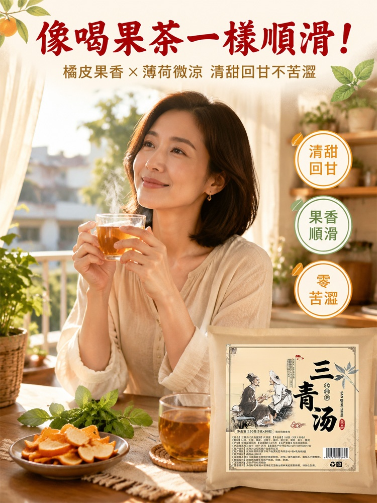 【血管清道夫】苗氏三青茶