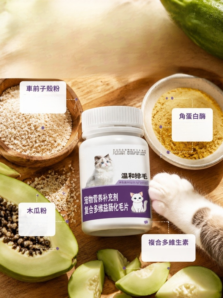 寵物複合多維益腸化毛片