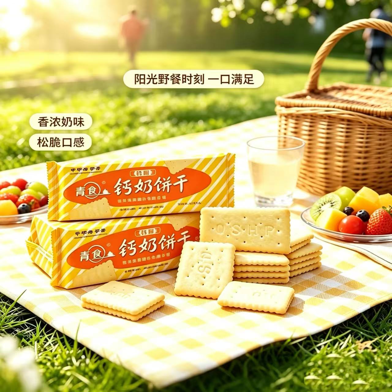 经典钙奶饼干     240g