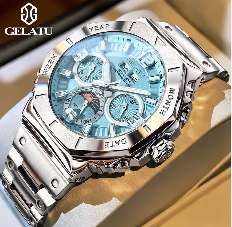 GELATU Multifunctional Automatic Mechanical Men's Watch - Model 6030