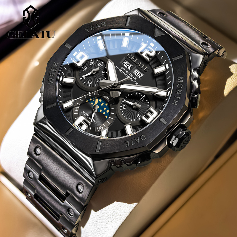 GELATU Multifunctional Automatic Mechanical Men's Watch - Model 6030