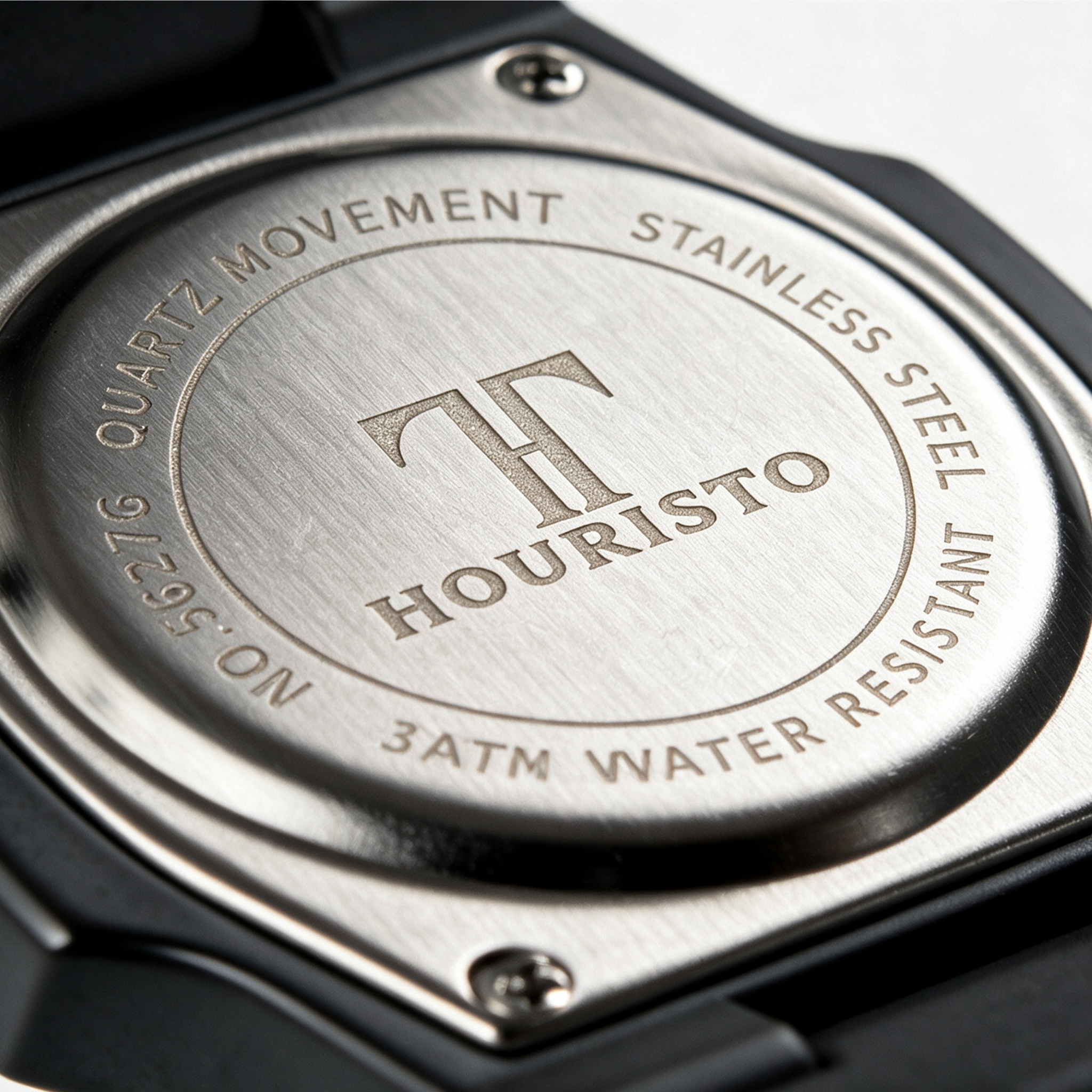 Touristo All-Black Integrated Bracelet Watch – Octagonal Case Quartz Watch with Day-Date Window