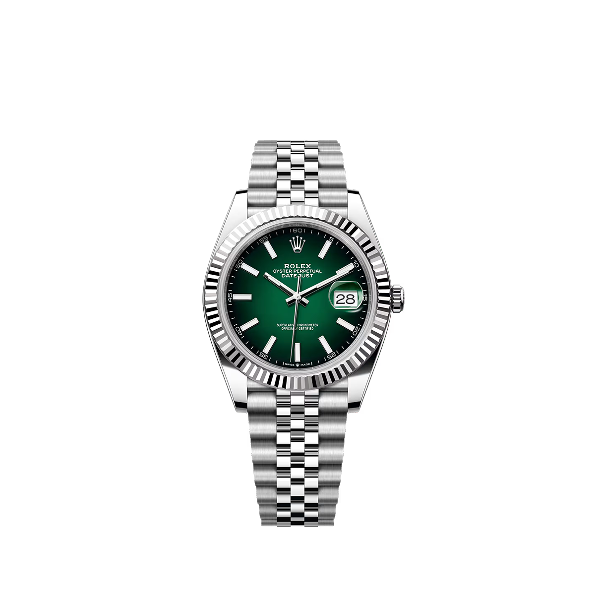 德国----【Begrenzte Stückzahl – Nur solange der Vorrat reich】Neues Modell Datejust 41 Oyster, 41 mm, Edelstahl Oystersteel und Weißgold Referenz 126334 (Ref. m126334-0034)