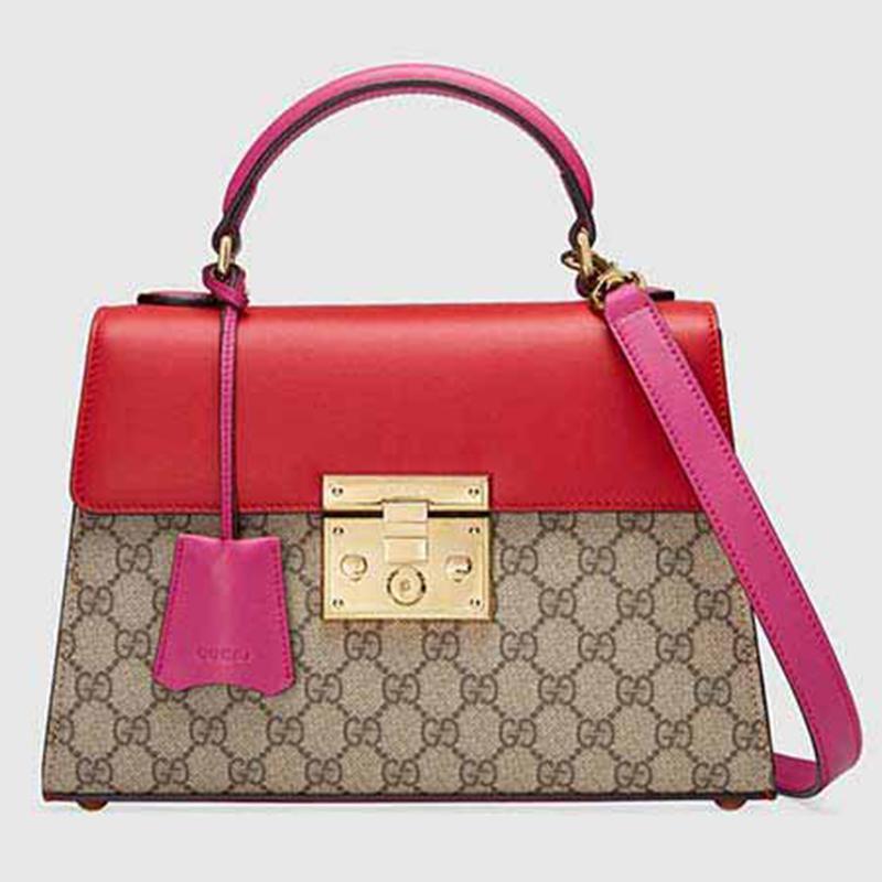 【Gucci】パドロック GGスプリーム ハンドルバッグ