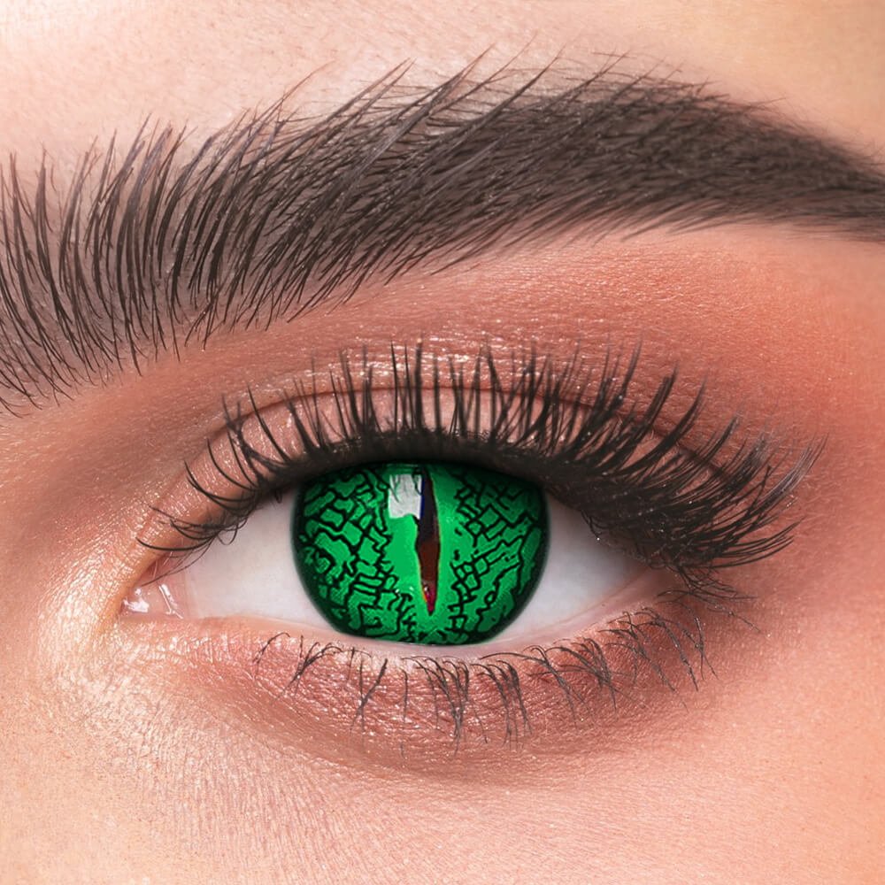 [Cosplay] Lizard Eye Green - 2 Lenses - Half Year