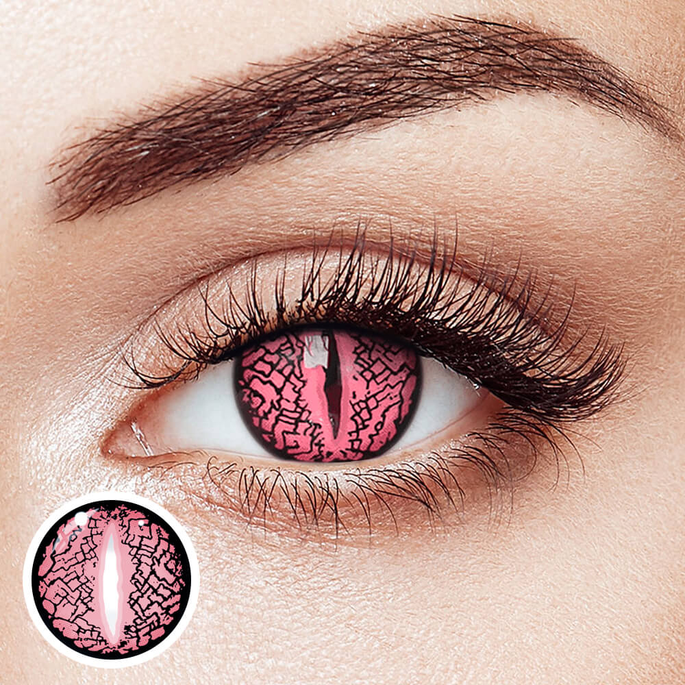 [Cosplay] Lizard Eye Pink - 2 Lenses - Half Year