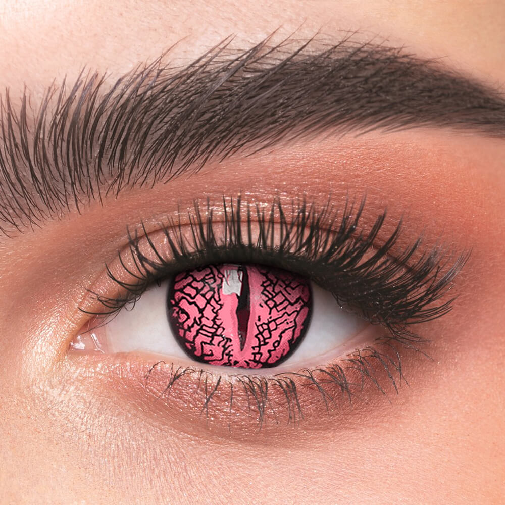 [Cosplay] Lizard Eye Pink - 2 Lenses - Half Year