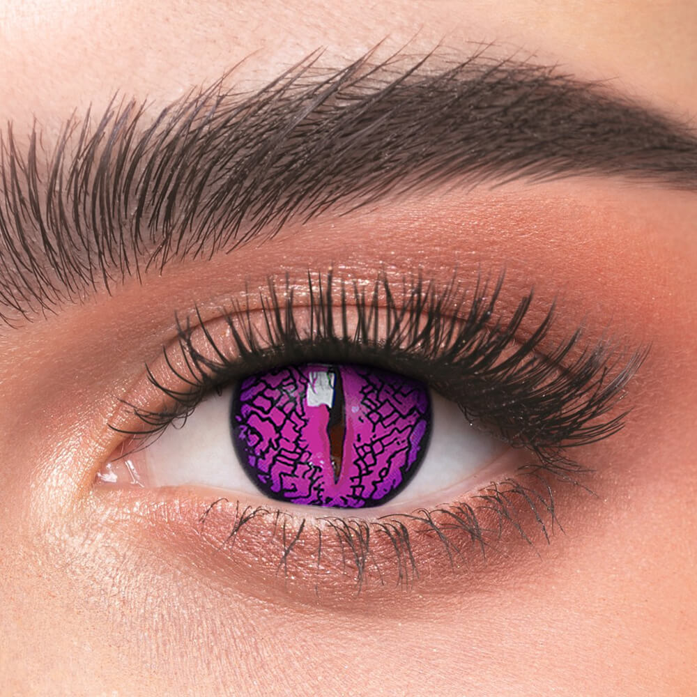 [Cosplay] Lizard Eye Purple - 2 Lenses - Half Year