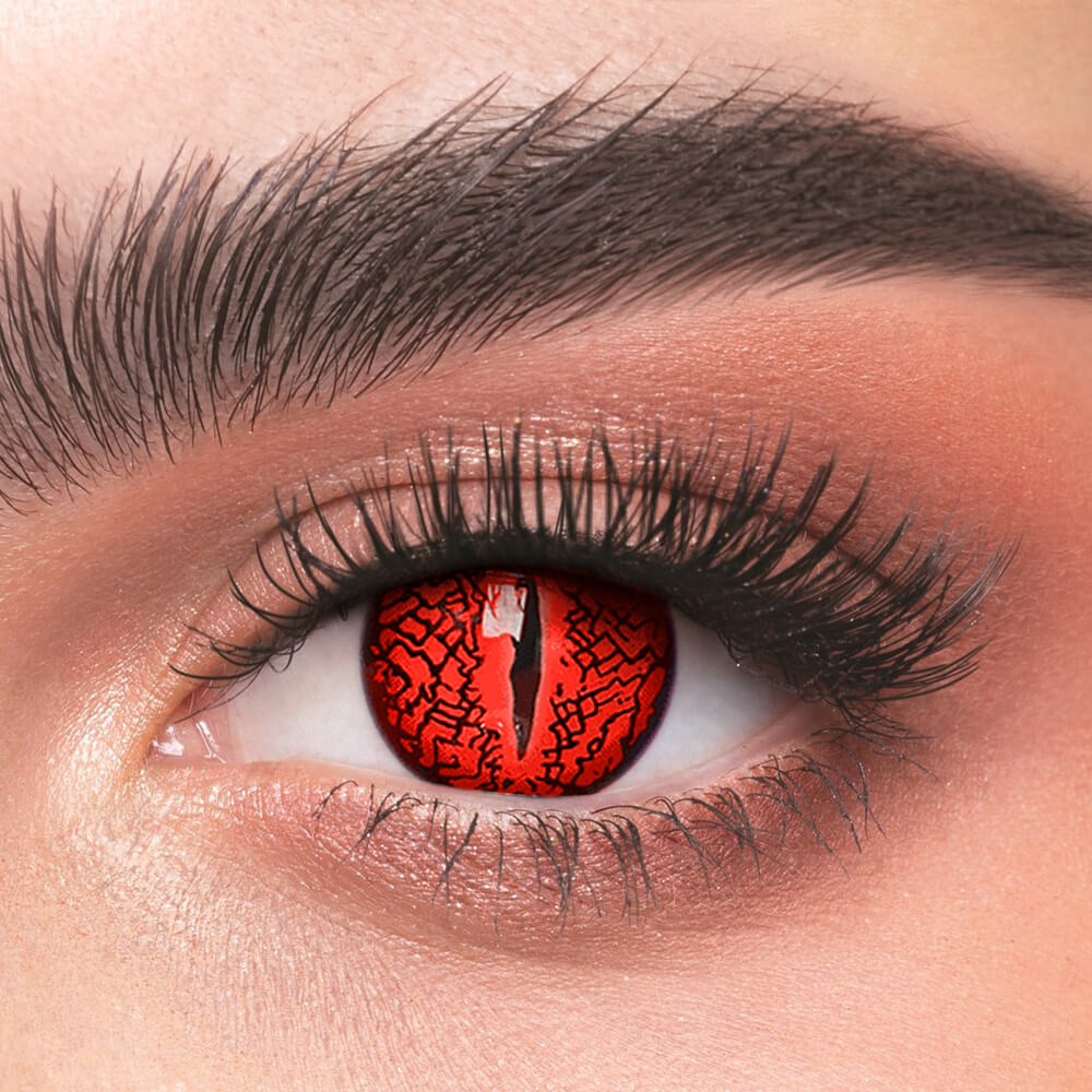 [Cosplay] Lizard Eye Red - 2 Lenses - Half Year