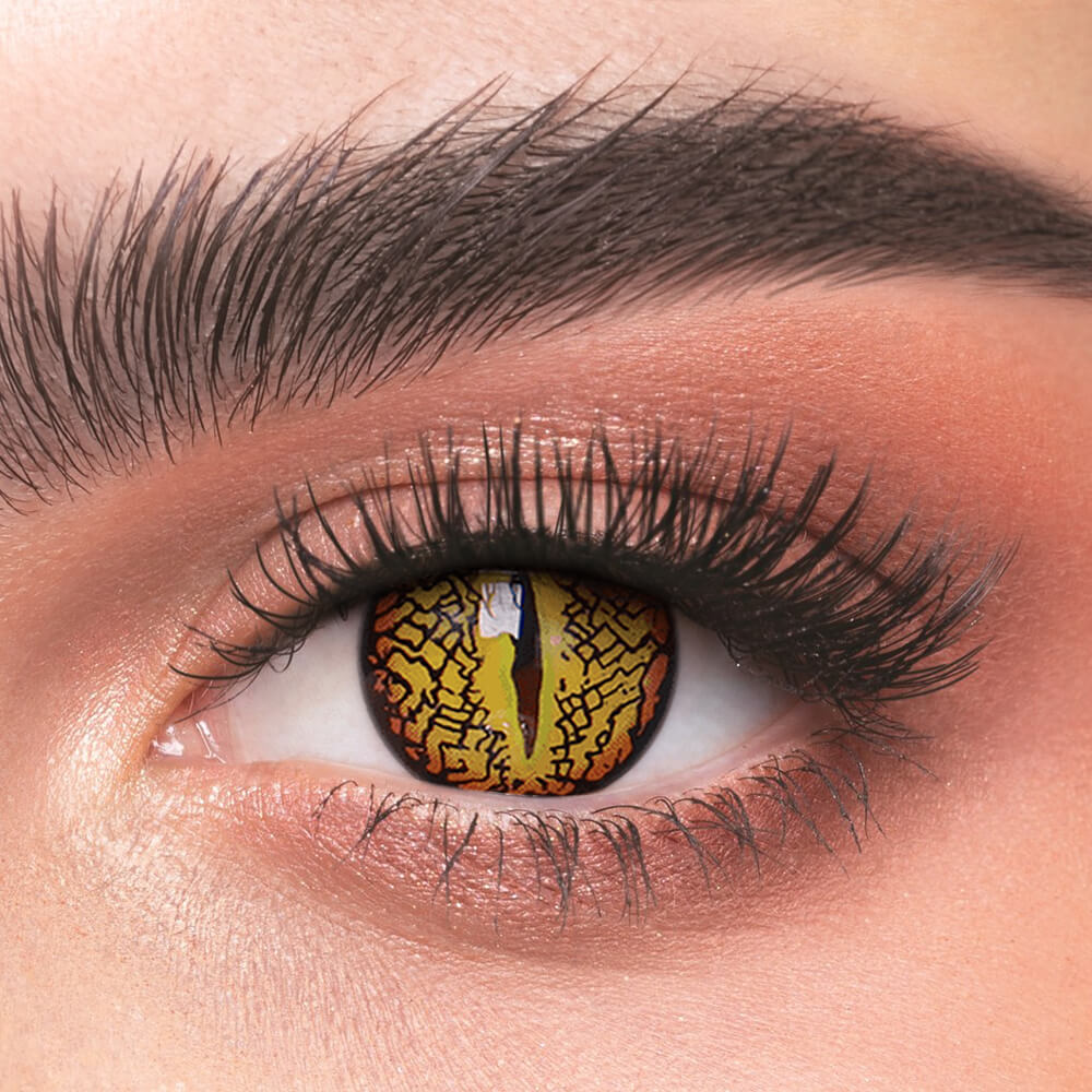[Cosplay] Lizard Eye Yellow - 2 Lenses - Half Year