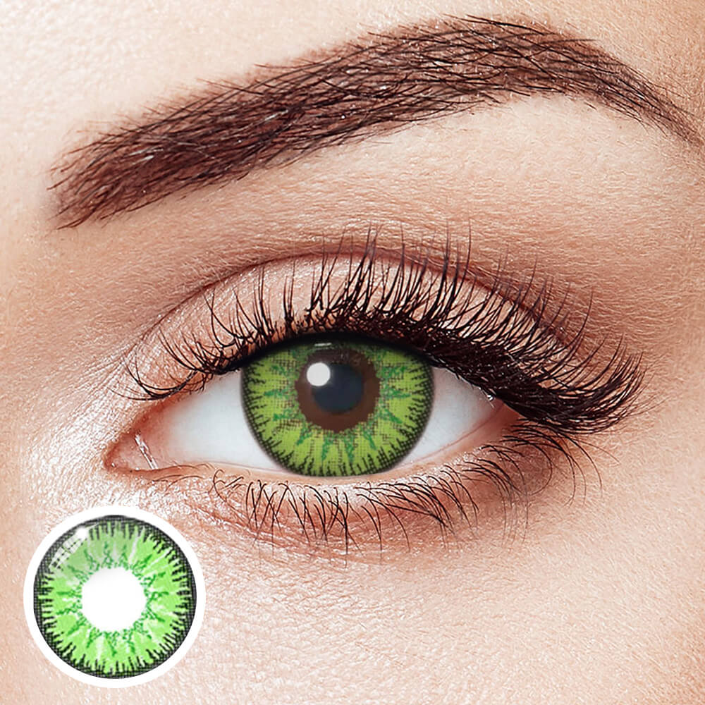 Vika Tricolor Green - 2 Lenses - Half Yearly