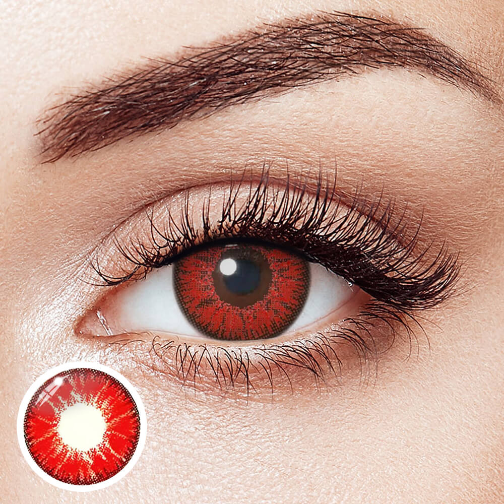 Vika Tricolor Red - 2 Lenses - Half Yearly