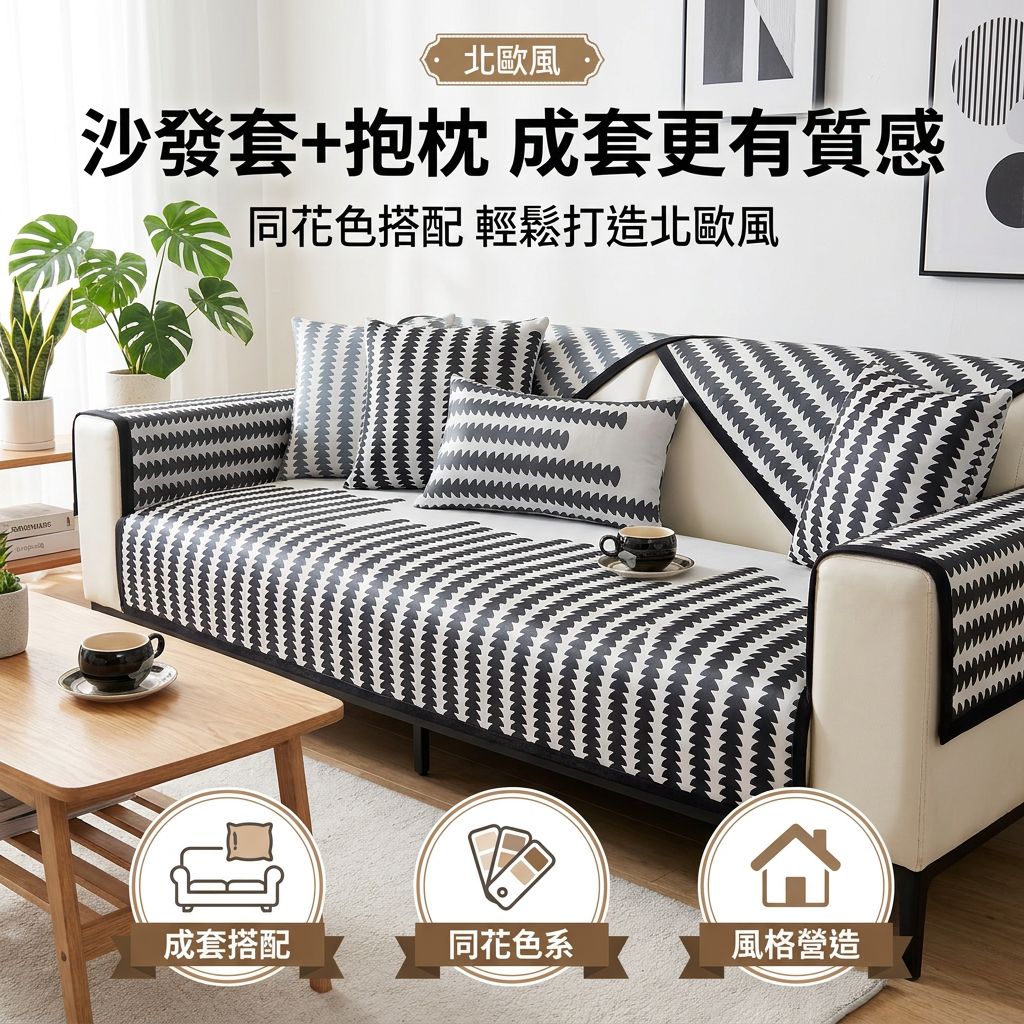 夏季涼感防滑沙發蓋布