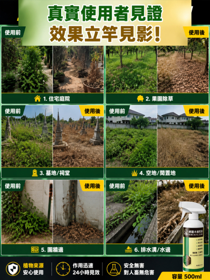 【連根滅】雜草雜竹抑制噴劑