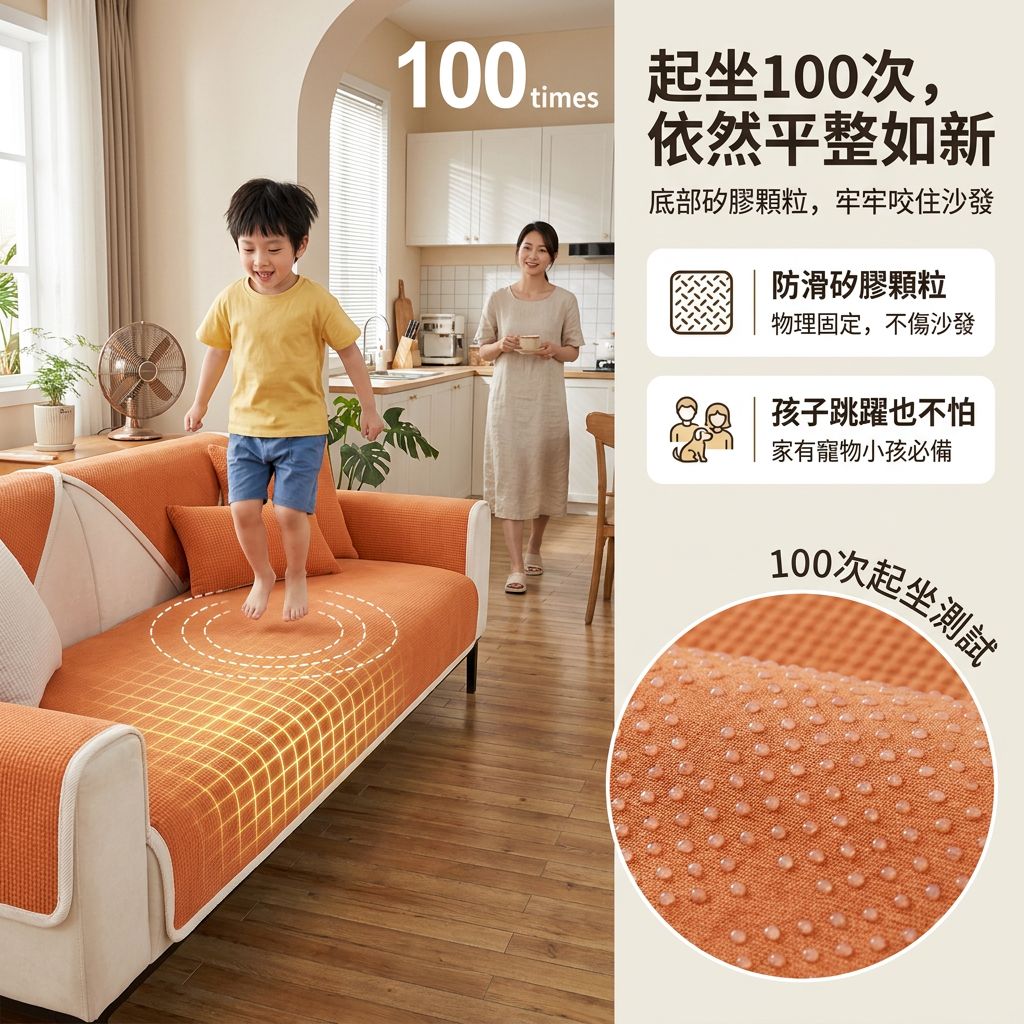 超柔軟四季通用刺繡沙發套