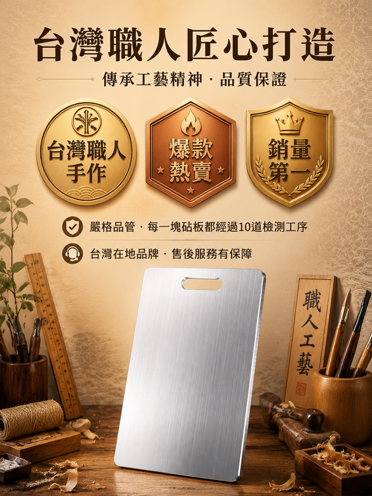 304不鏽鋼加厚抗菌防黴砧板