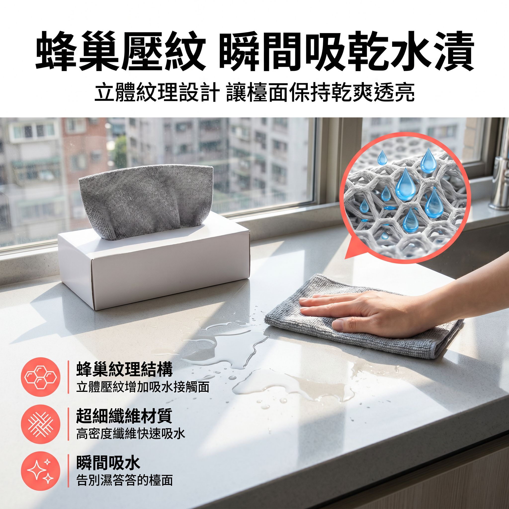 盒裝家用加厚抽取式抹布 吸水乾濕兩用超細纖洗碗抹布