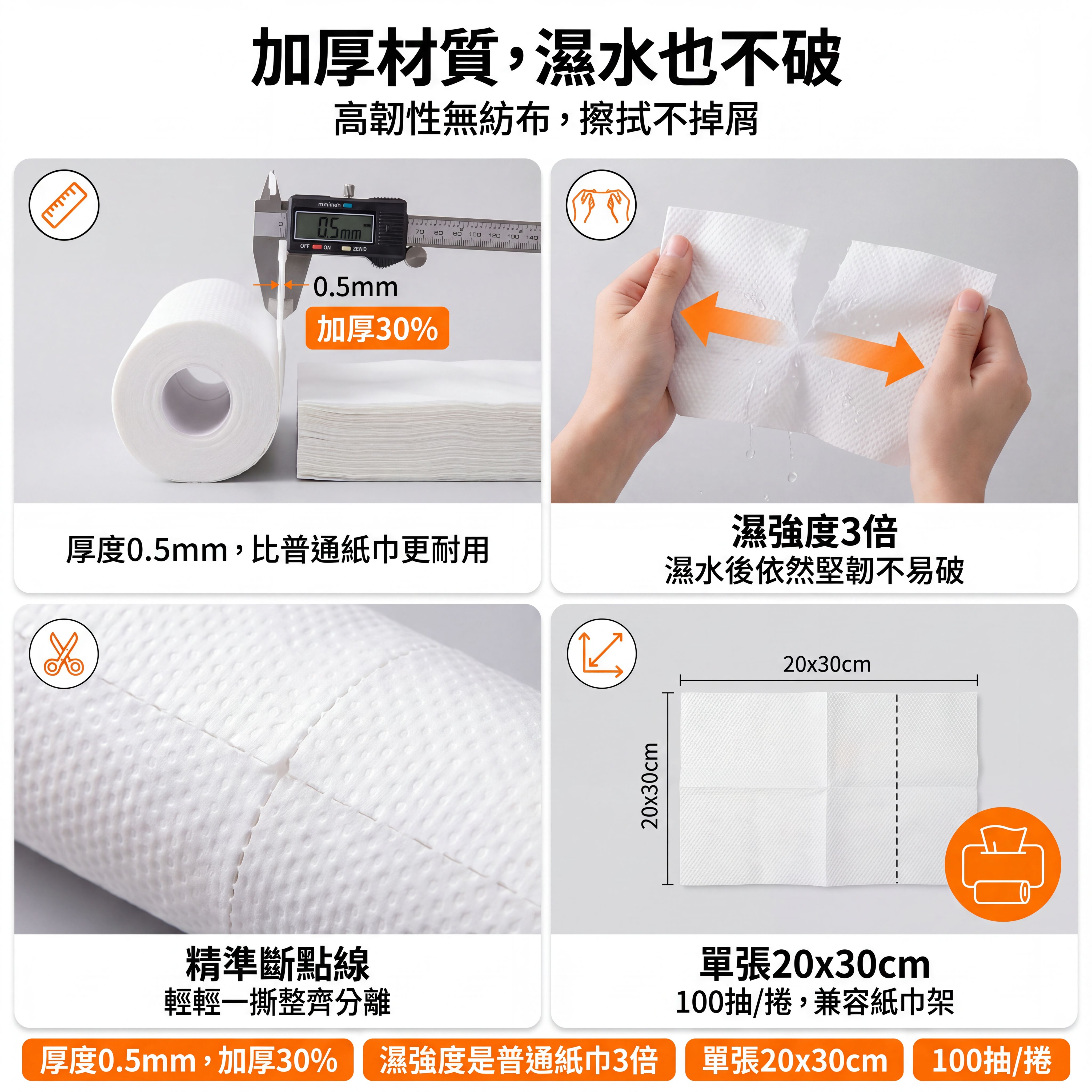 廚房可水洗乾濕兩用不沾油懶人抹布百潔布