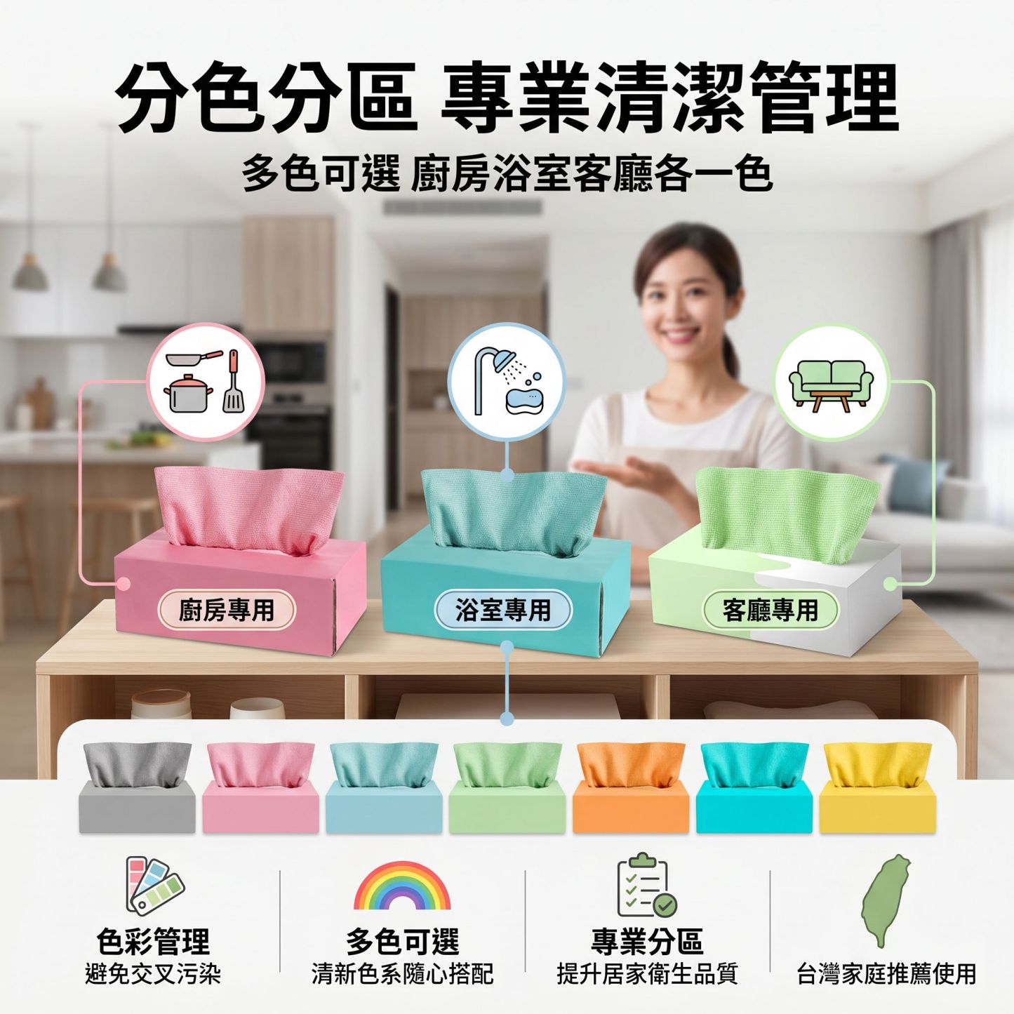 盒裝家用加厚抽取式抹布 吸水乾濕兩用超細纖洗碗抹布