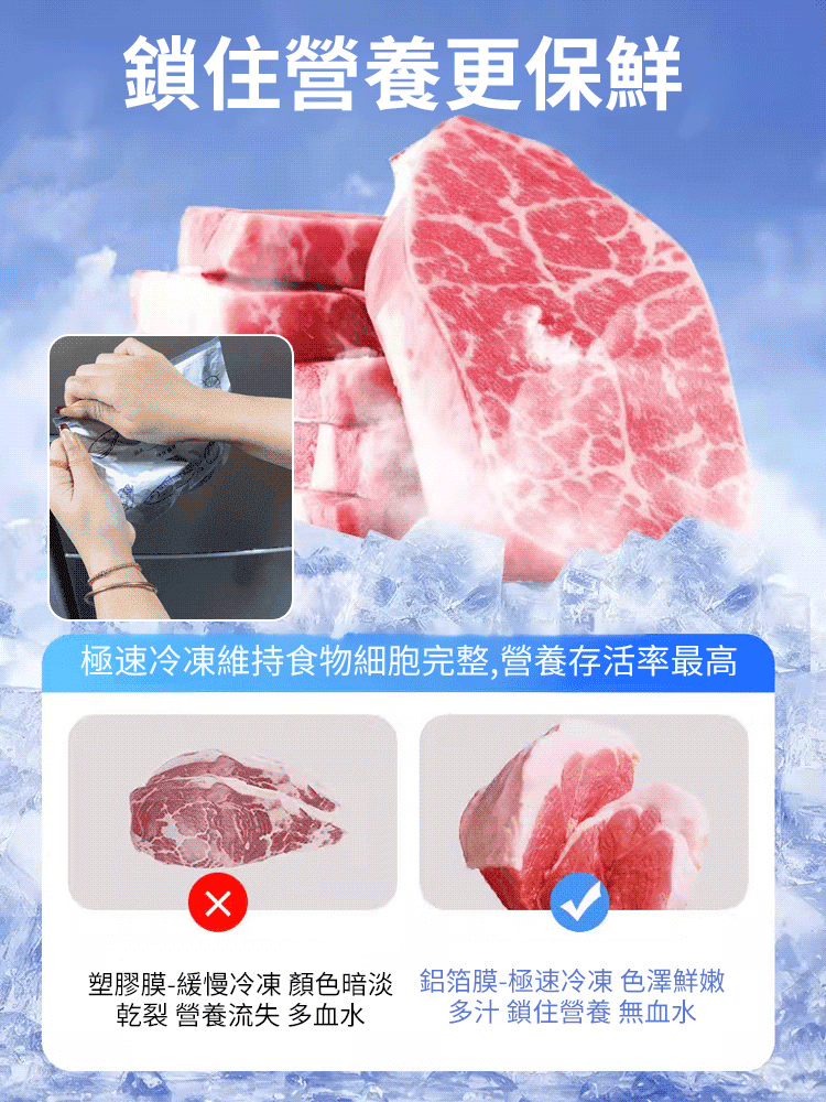 【鎖住新鮮】鋁箔抗菌保鮮袋
