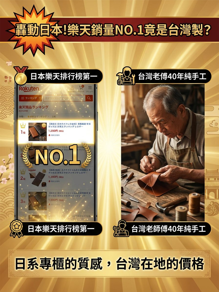 【東京樂天 NO.1】社長御用・極致工藝頭層牛皮商務包