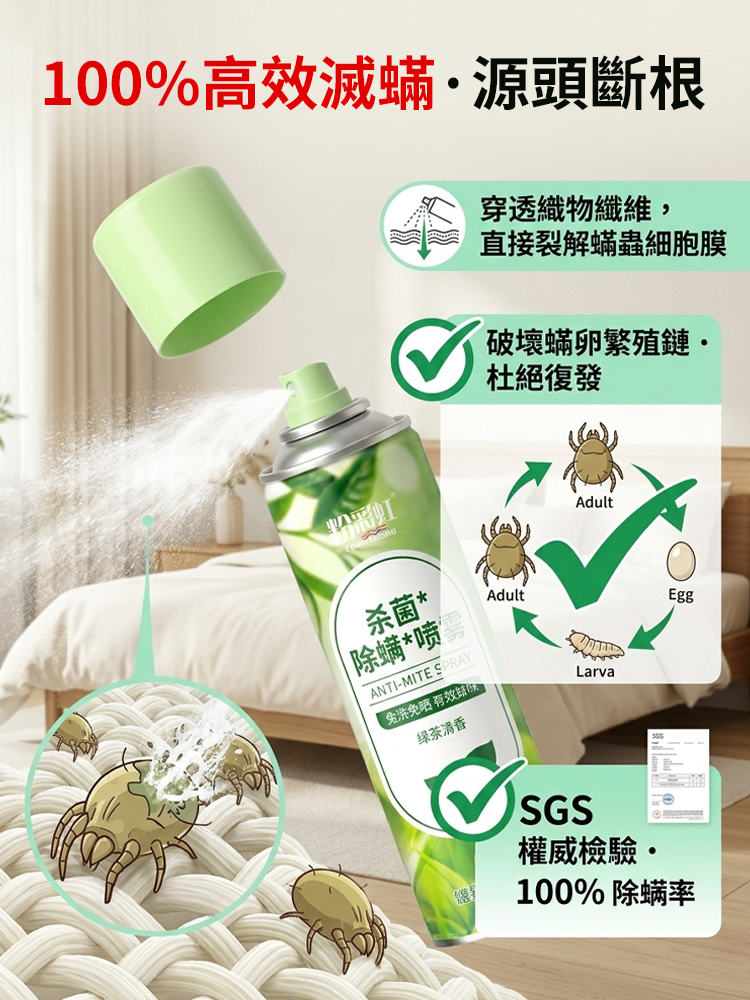 【殺菌滅蟎】除蟎淨化噴霧劑
