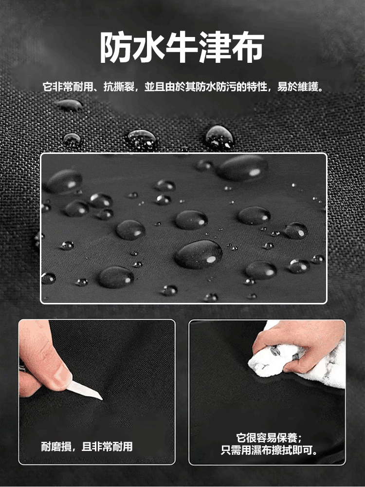 多背法牛津布加厚雙肩包（可套拉桿箱）