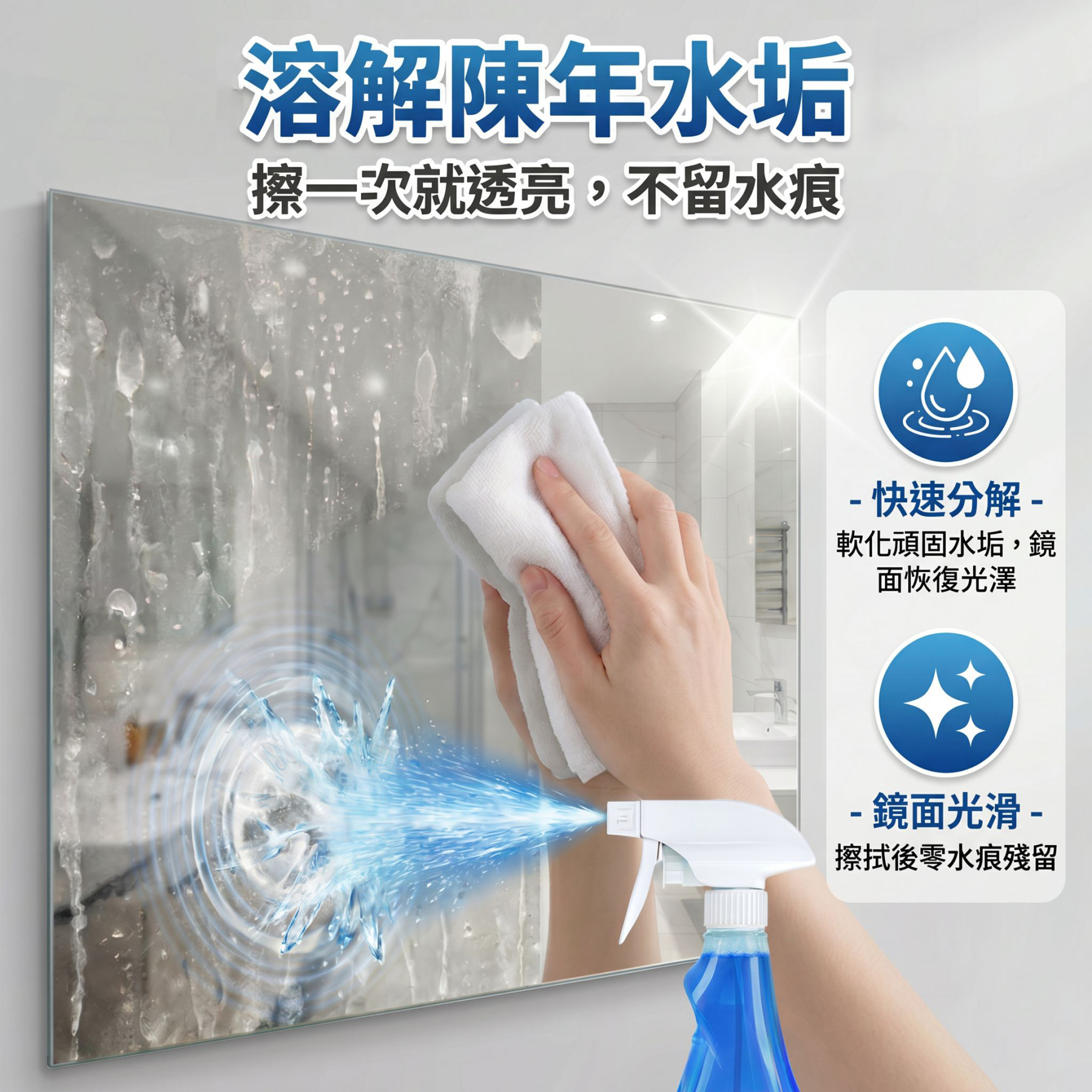 多功能玻璃清潔劑 家用汽車浴室強力去污