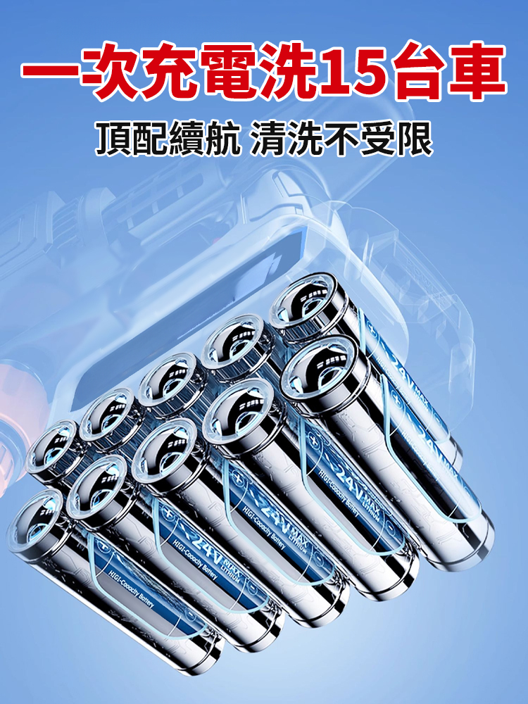 無線鋰電高壓洗車水槍
