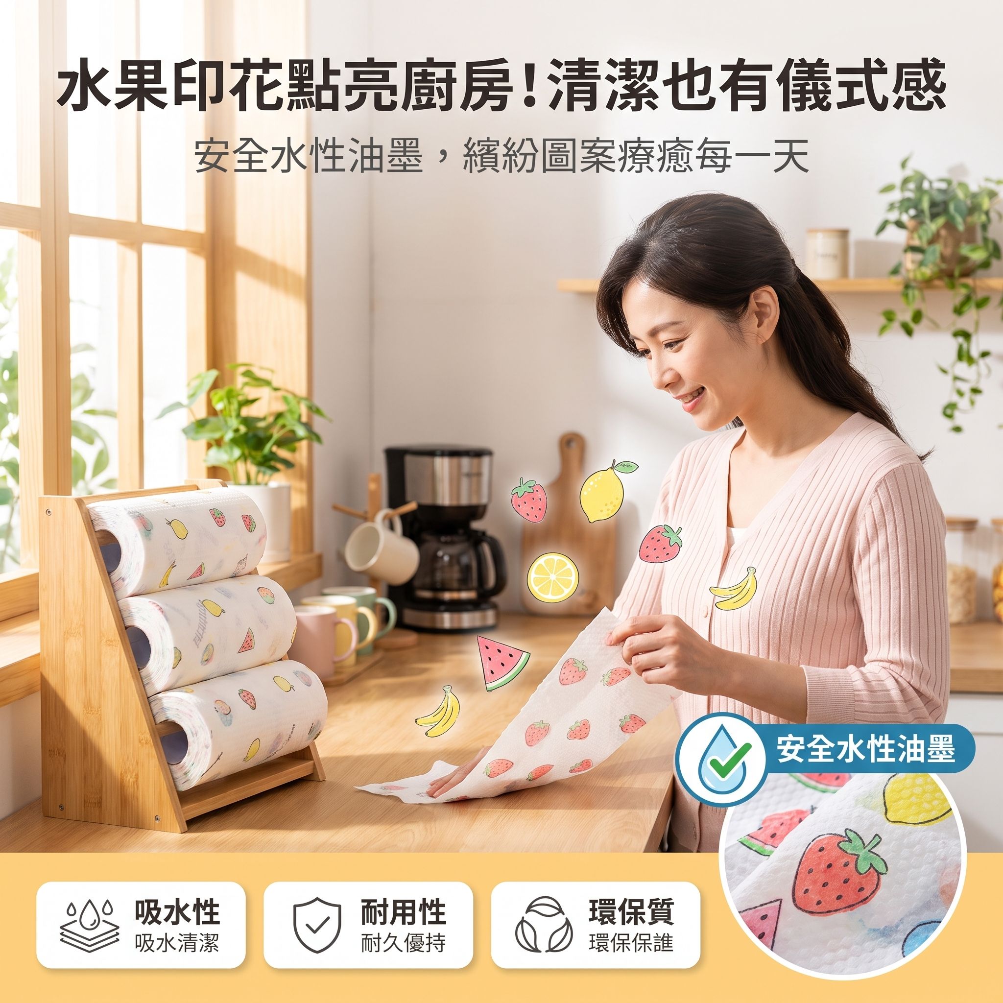 廚房可水洗乾濕兩用不沾油懶人抹布百潔布