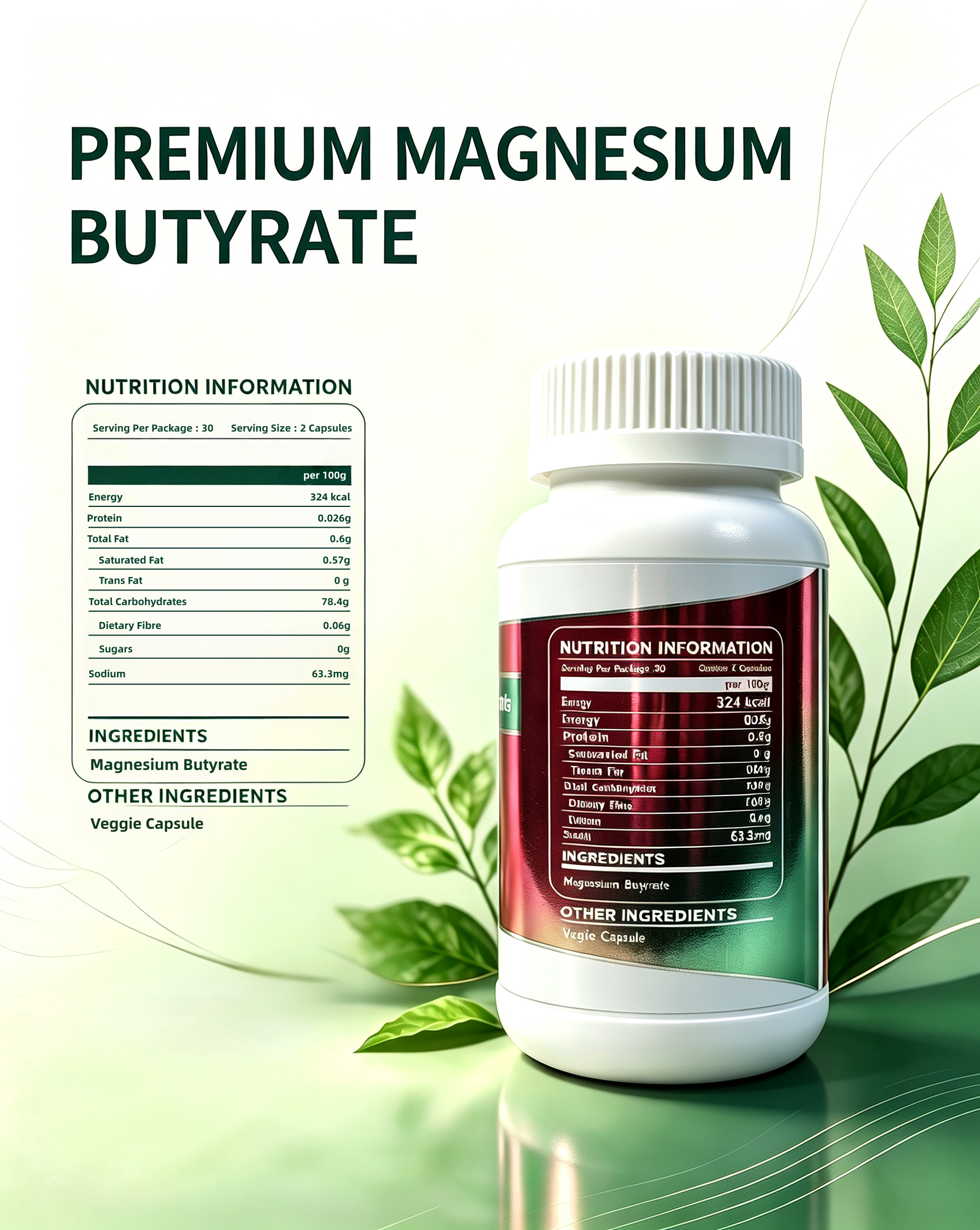 Premium Magnesium Butyrate