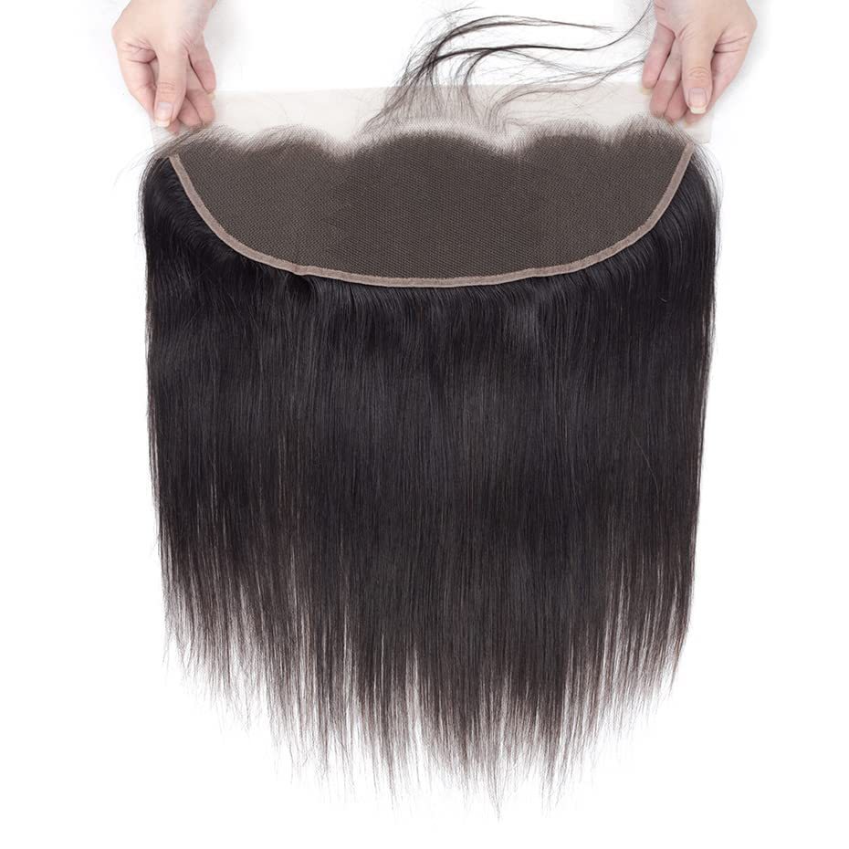 13x4 human hair lace closure straight