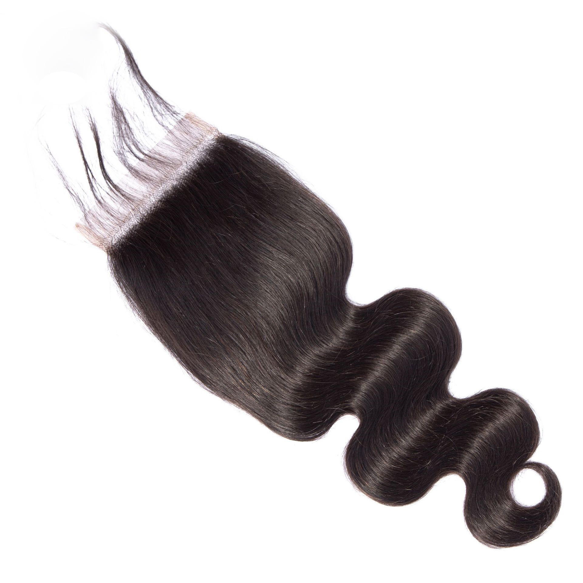 5x5 human hair closure body wave