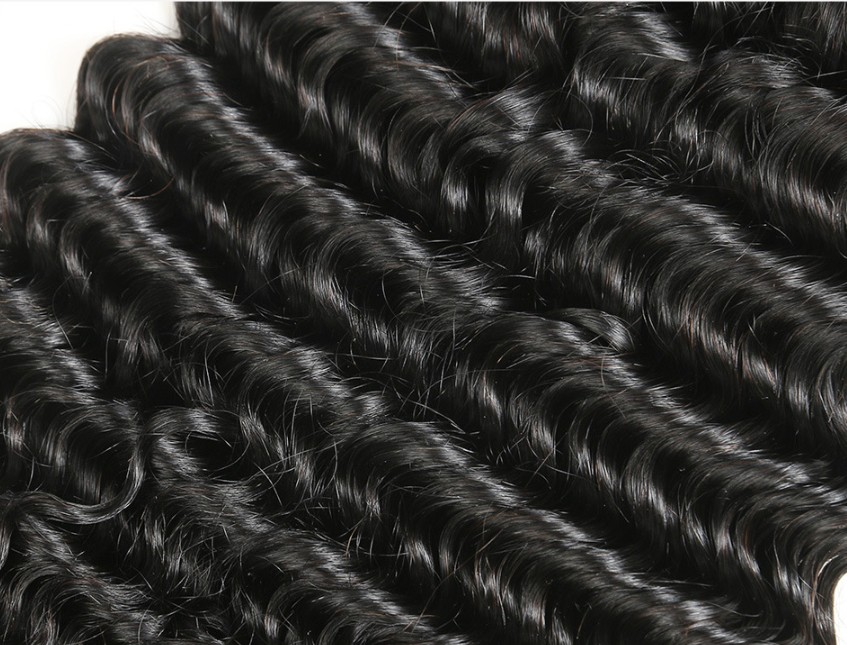 8A remy human hair bundle deep wave