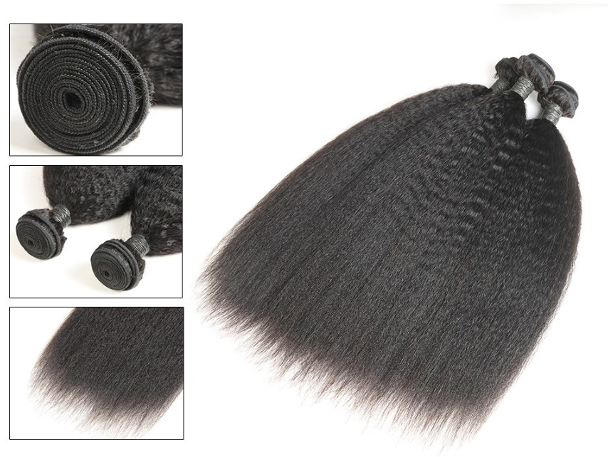 8A remy human hair bundle kinky straight