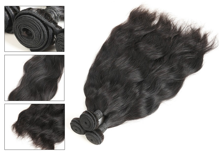 8A remy human hair bundle natural wave