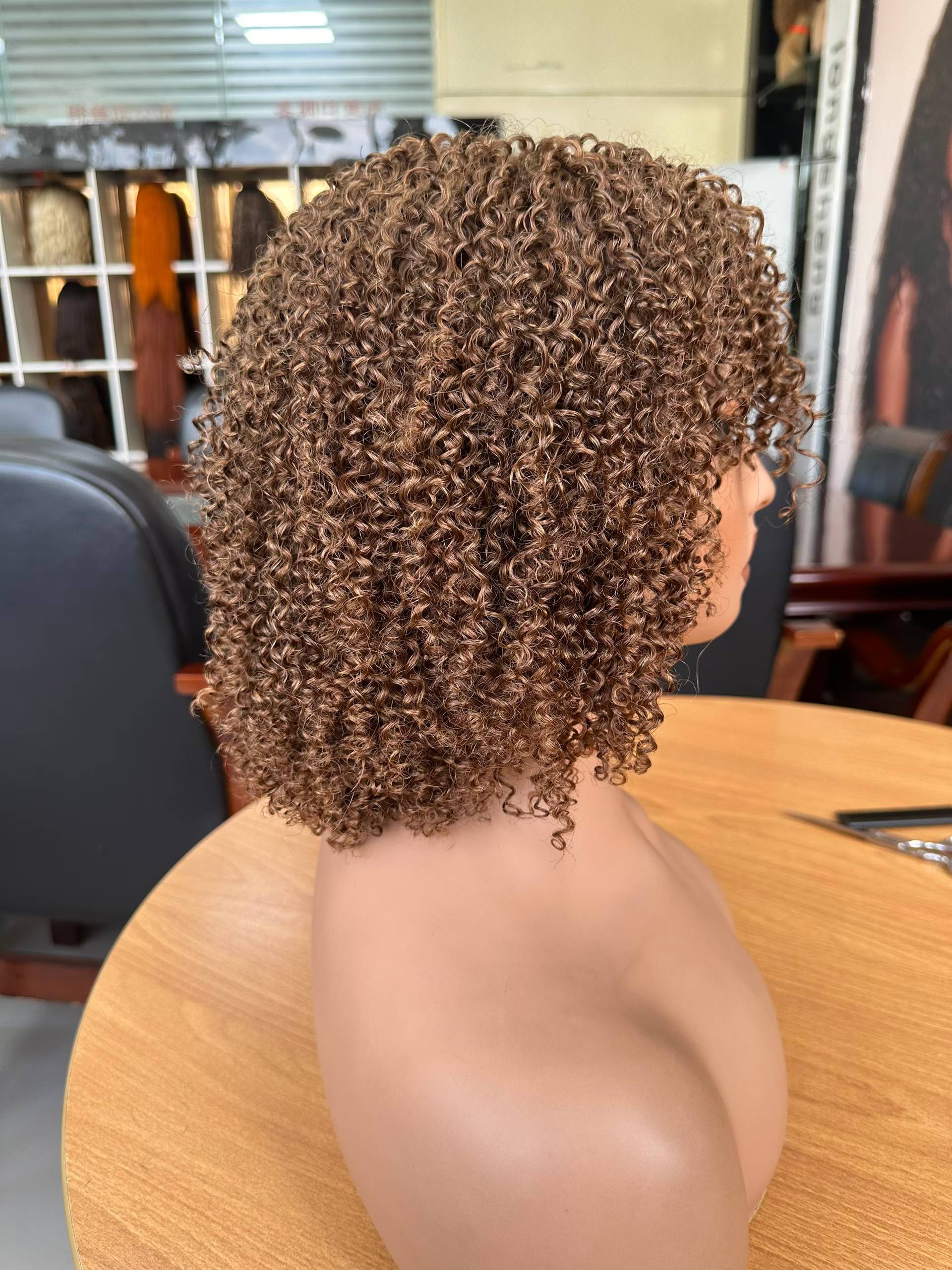 machine made wig afro kinky curl TP4/27