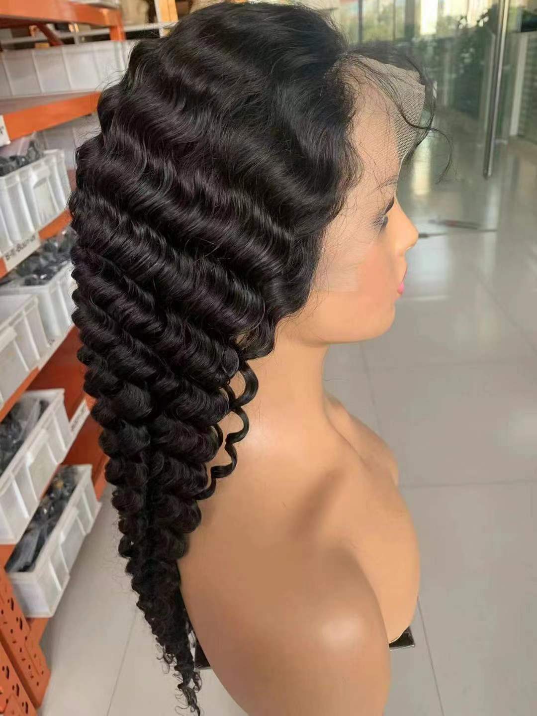 13x4 lace front wig deep wave