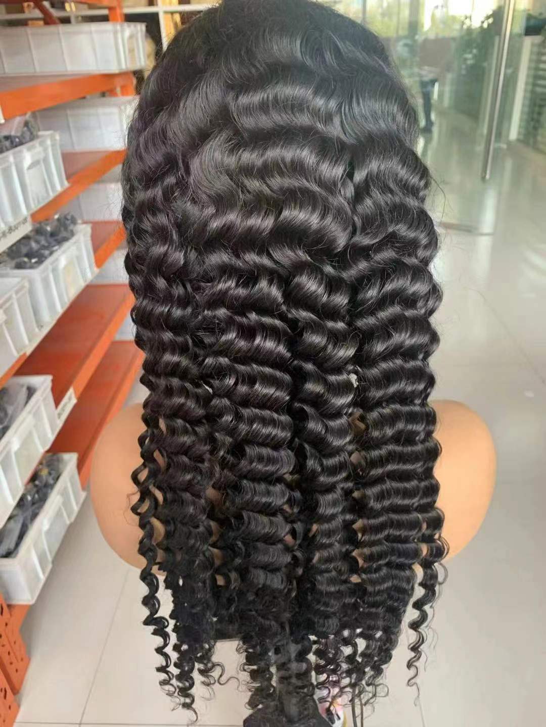 13x4 lace front wig deep wave