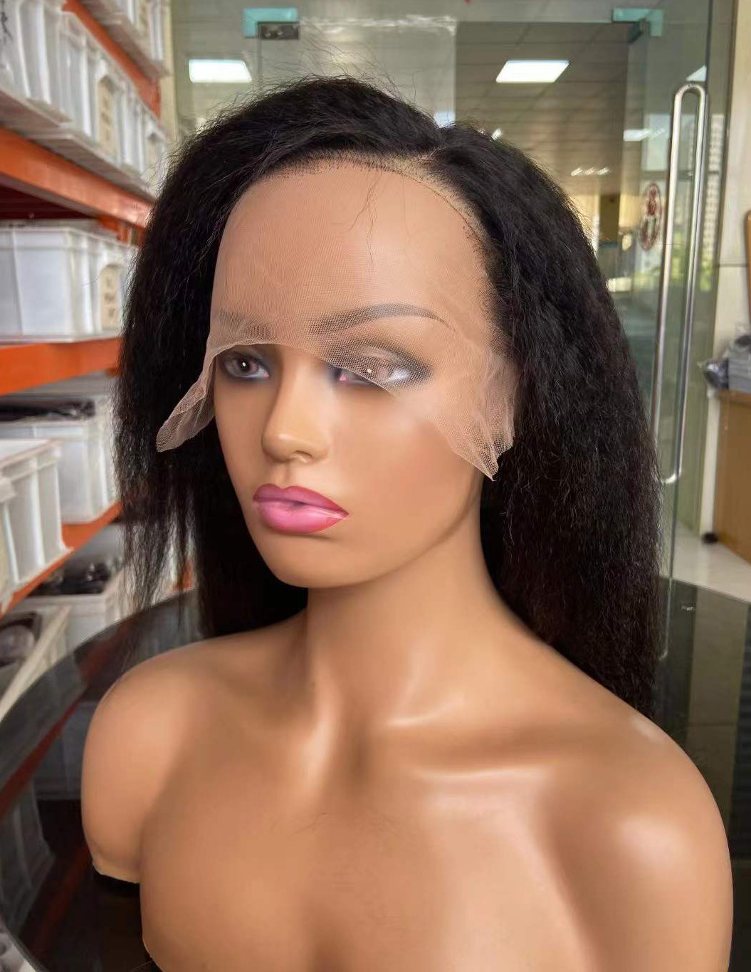 13x4 lace front wig kinky straight