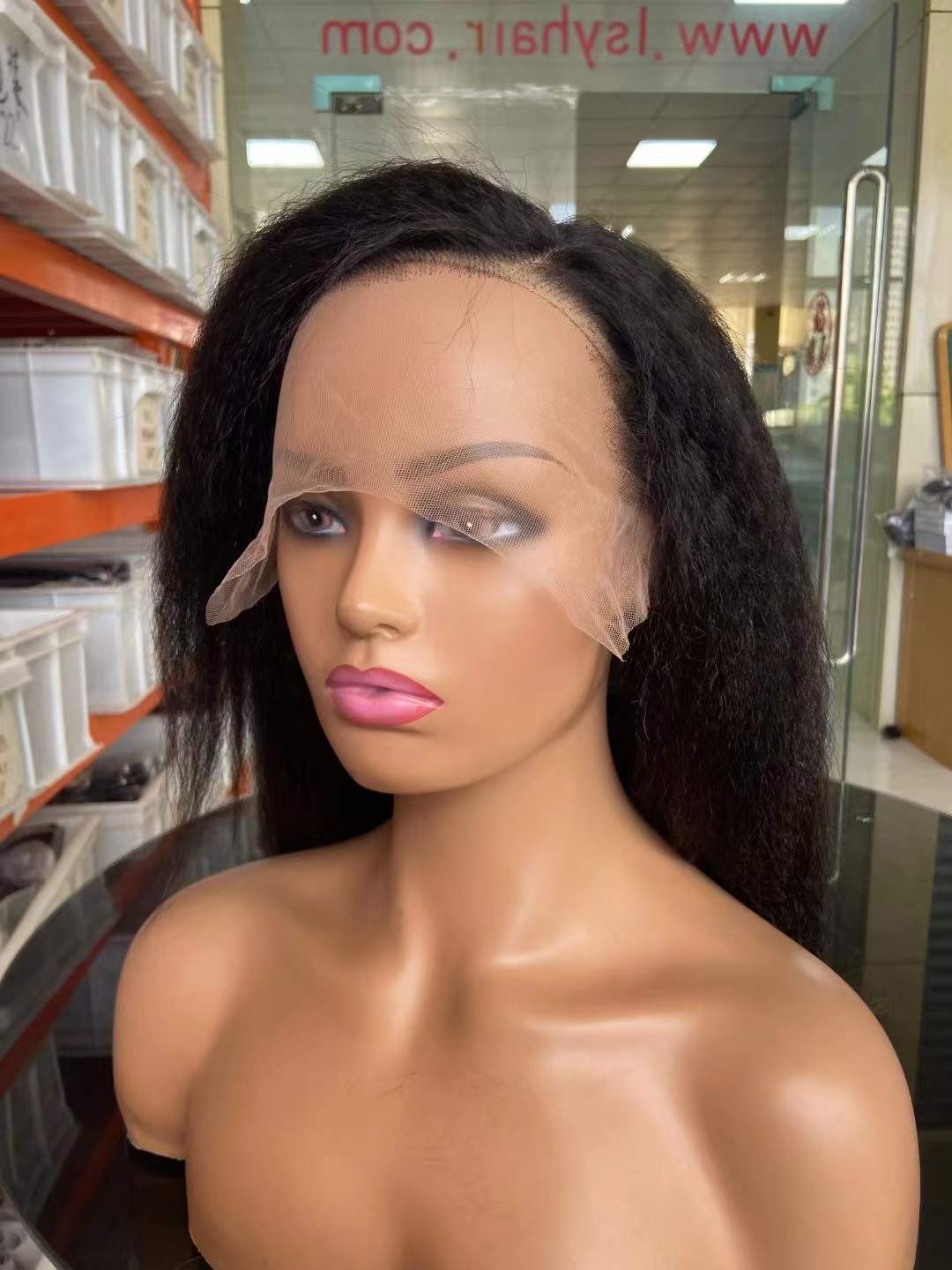13x4 lace front wig kinky straight