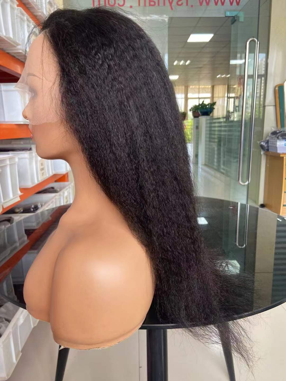 13x4 lace front wig kinky straight