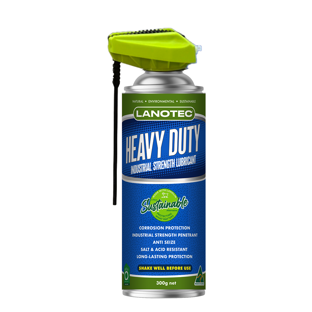LANOTEC Heavy Duty Liquid Lanolin 300g Aerosol Can - Food-Grade Industrial Lubricant & Penetrant, Anti-Seize