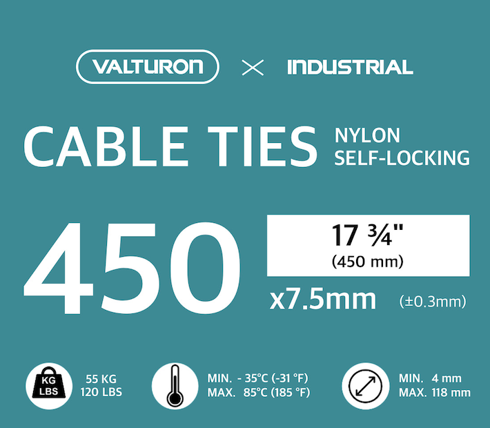 [Copy]VALTSHIELD Cable ties  束帶 400x7.5mm