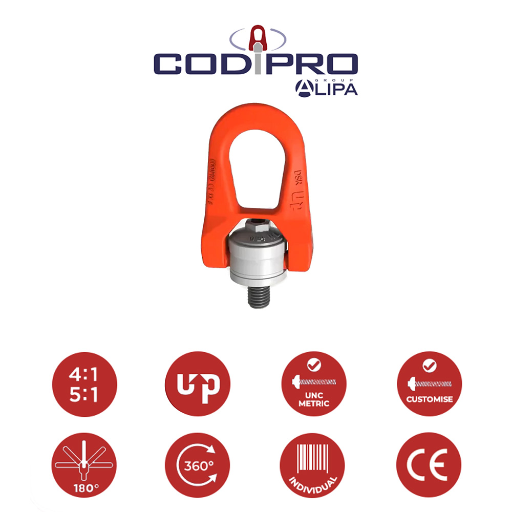 CODIPRO Double swivel lifting ring DSR
